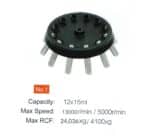 Angle rotor for 12 x 15 ml tubes