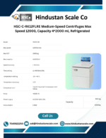 HSC-C-RK12FLRE refrigerated centrifuge leaflet with specifications