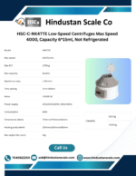 HSC-C-NK4TTE low-speed centrifuge leaflet with specifications
