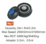 Rotor No. 1 for 24 x 1.5 / 2.2 ml tubes