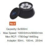 Rotor No. 5 for 6 x 500 ml bottles