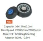 Rotor No. 1 for 36 x 1.5 / 2.2 ml tubes