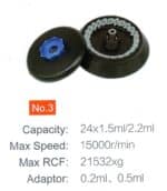 Rotor No. 3 for 24 x 1.5 / 2.2 ml tubes