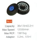 Rotor No. 4 for 36 x 1.5 / 2.2 ml tubes