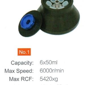Angle rotor No. 1 for 6 x 50 ml tubes