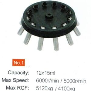 Angle rotor No. 1 for 12 x 15 ml tubes