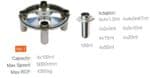 Swing-out rotor for 4 x 100 ml with tube adapters