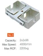 Microplate bucket No. 3 for 2 x 2 x 96-well plates