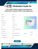 HSC-C-NK5TT medium-speed centrifuge leaflet with specifications