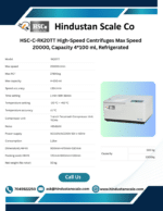 HSC-C-RK20TT centrifuge leaflet with specifications