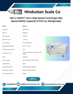 HSC-C-RK25TT centrifuge specification leaflet