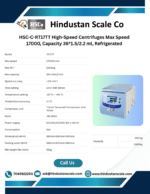 HSC-C-RT17TT high-speed centrifuge leaflet with specifications