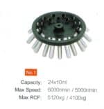 Angle rotor No. 1 for 24 x 10 ml tubes