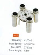 Swing-out rotor No. 2 for 4 x 50 ml tubes
