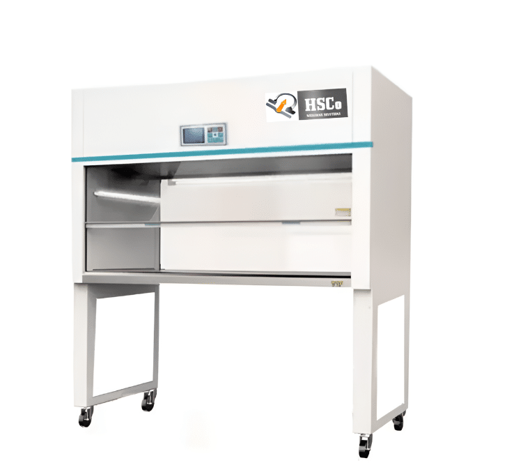 photo HSCo HSC-I-ETLFC economic laminar flow cabinet on castors