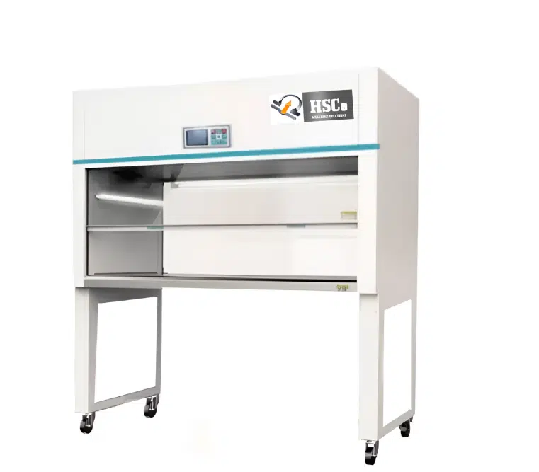 photo HSCo HSC-I-ETLFC economic laminar flow cabinet on castors