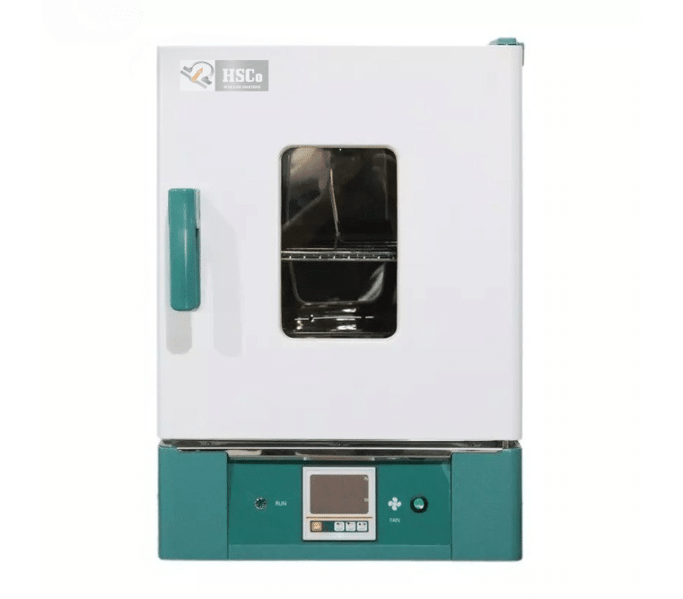 photo 3. HSCo hot air sterilizing drying oven with window door and teal control panel