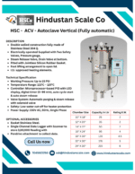 HSC-ACV fully automatic vertical autoclave leaflet with specification and size table