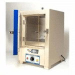 HSC-BLI bacteriological incubator with outer door open and inner acrylic door