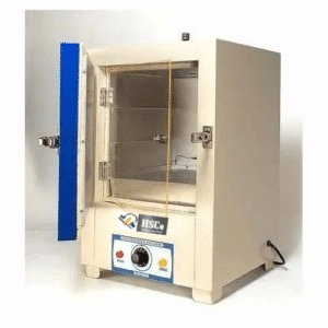 HSC-BLI bacteriological incubator with outer door open and inner acrylic door