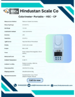 HSC-CP portable colorimeter specification leaflet