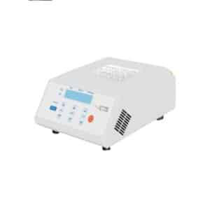 HSC-CTDB constant temperature dry bath, side view with keypad and display