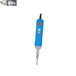 Blue hand-held ultrasonic homogenizer with cable and titanium horn