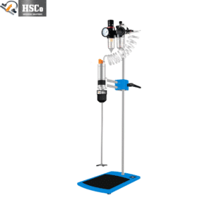 HSC-H-PM2 pneumatic mixer on a stand with air filter-regulator and stirring paddle