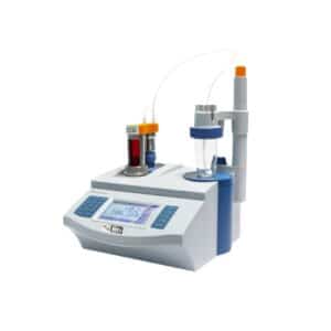 HSCo Karl Fischer titrator with burette, titration cell and display