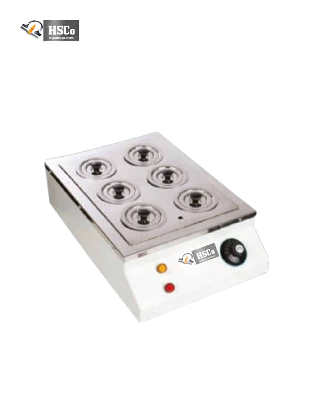 Water Bath 612 Holes HSCo water bath with 6 holes and concentric rings, thermostat knob