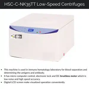 HSC C NK35TT Low Speed Centrifuges