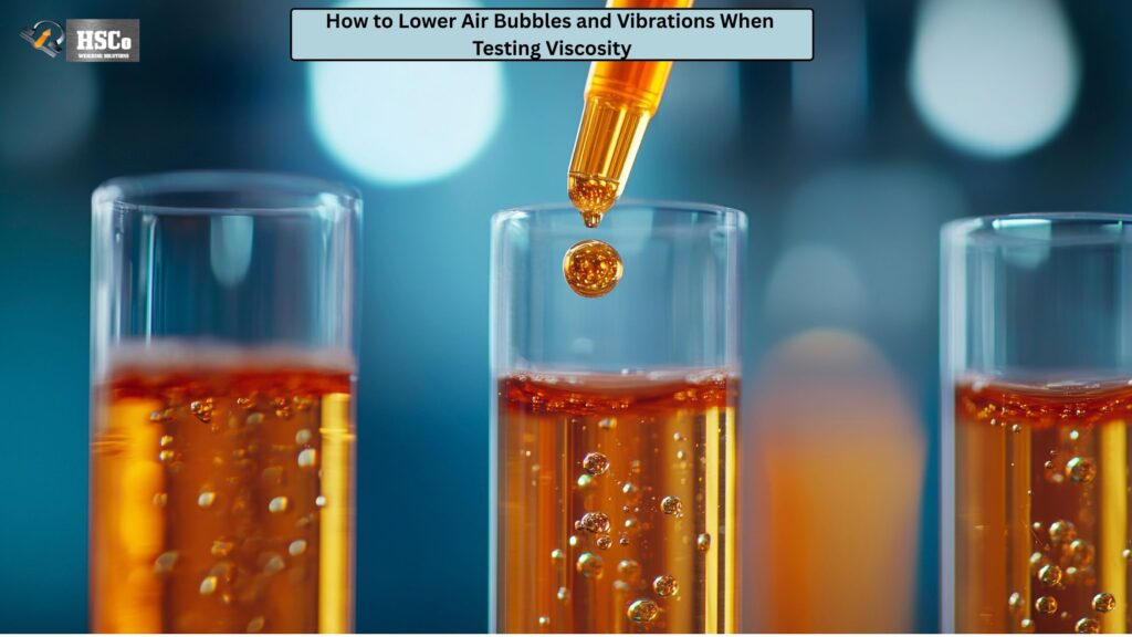 How to Lower Air Bubbles and Vibrations When Testing Viscosity