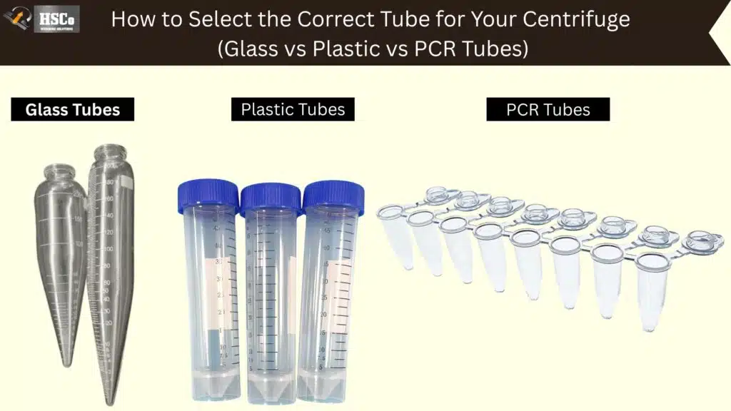 How to Select the Correct Tube for Your Centrifuge (Glass vs Plastic vs PCR Tubes)
