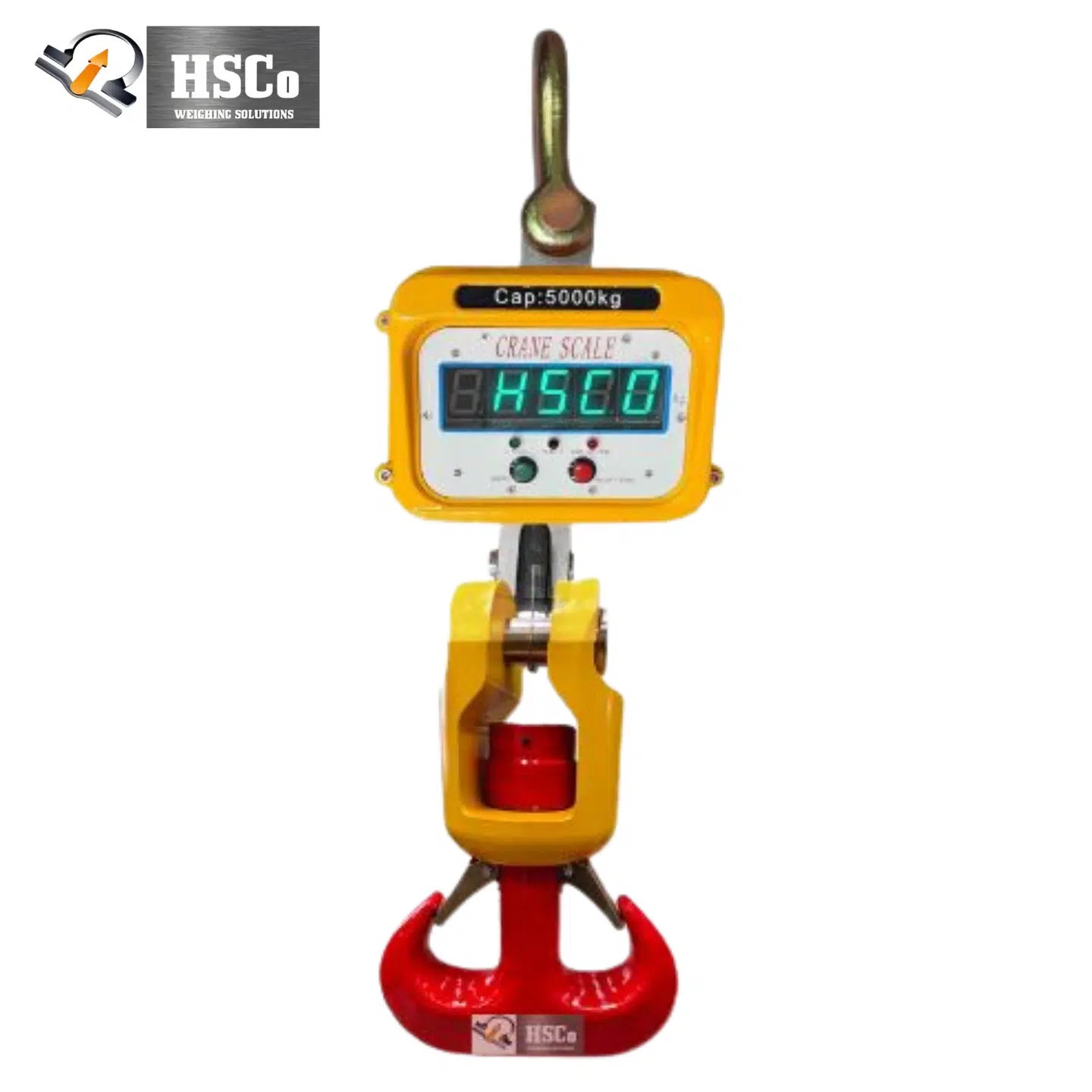 product CRH HSCo CRHDJH crane scale with jumbo green display, shackle and red double J hook