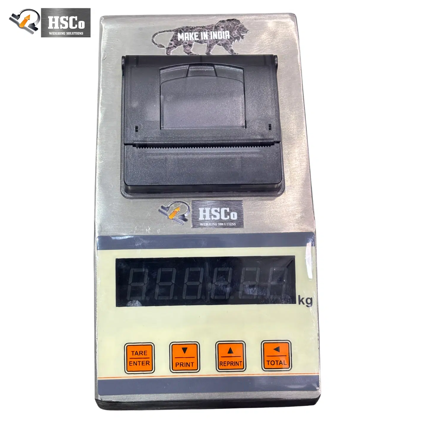Stainless Steel Hand Held display – SSHHD – HSCO HSCo SSHHD stainless steel display unit with built-in thermal printer and red digit display