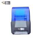 HSCo thermal printer with blue cover, front view