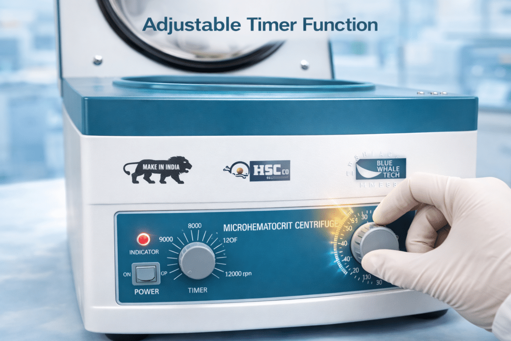 MK-HC12A Microhematocrit Centrifuge 12000 RPM, 24 Capillary Tubes, 0–30 min Timer Laboratory Blood Sample Centrifuge