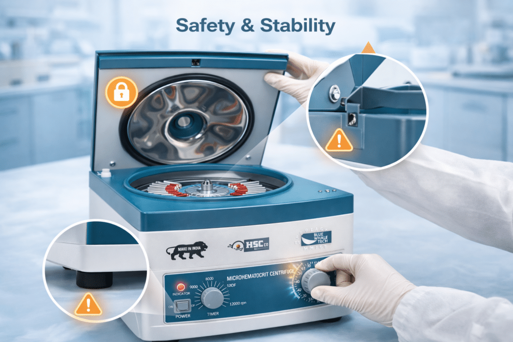 MK-HC12A Microhematocrit Centrifuge 12000 RPM, 24 Capillary Tubes, 0–30 min Timer Laboratory Blood Sample Centrifuge