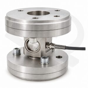 HSC 1AX tank weighing assembly: column load cell between flanged plates