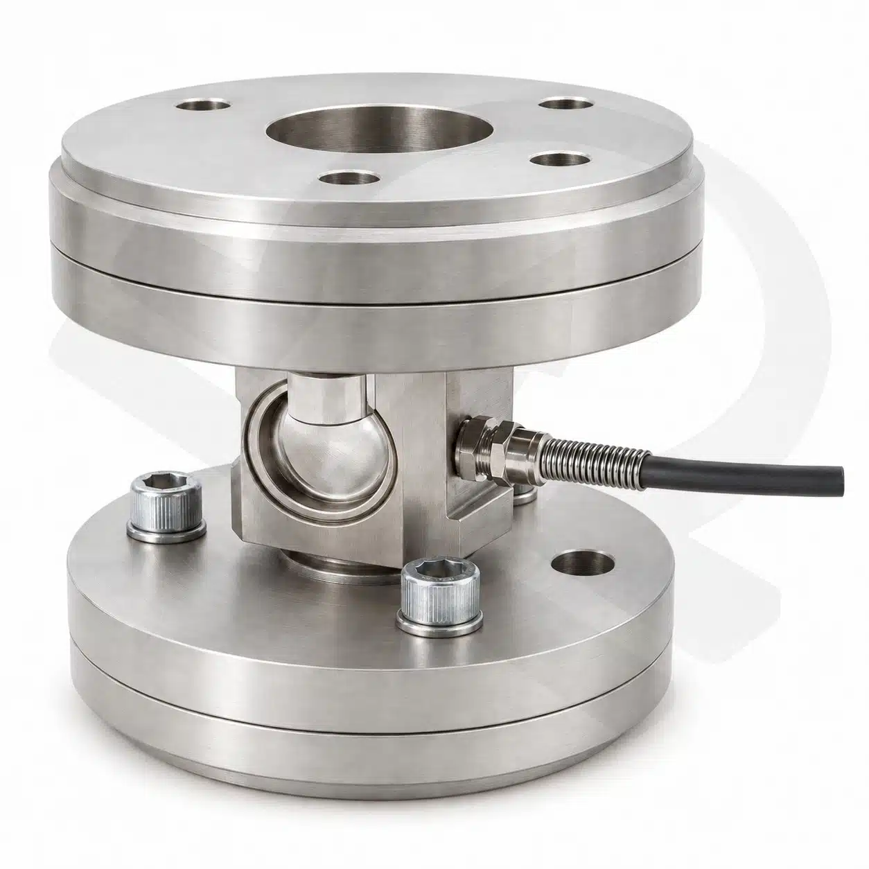 Tank weighing assembly HSC-1AX 5 t to 100 t HSC 1AX tank weighing assembly: column load cell between flanged plates