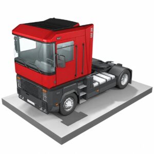 Truck on an HSCo axle weighing platform