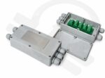 Load cell junction box with terminal blocks and cable glands