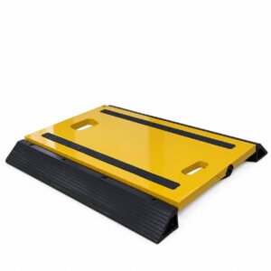 HSCo HSCWP3 portable weigh pad, yellow with black ramps