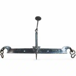 HSCo beam scale (tagri kata): steel beam with centre hanger and hooks at both ends