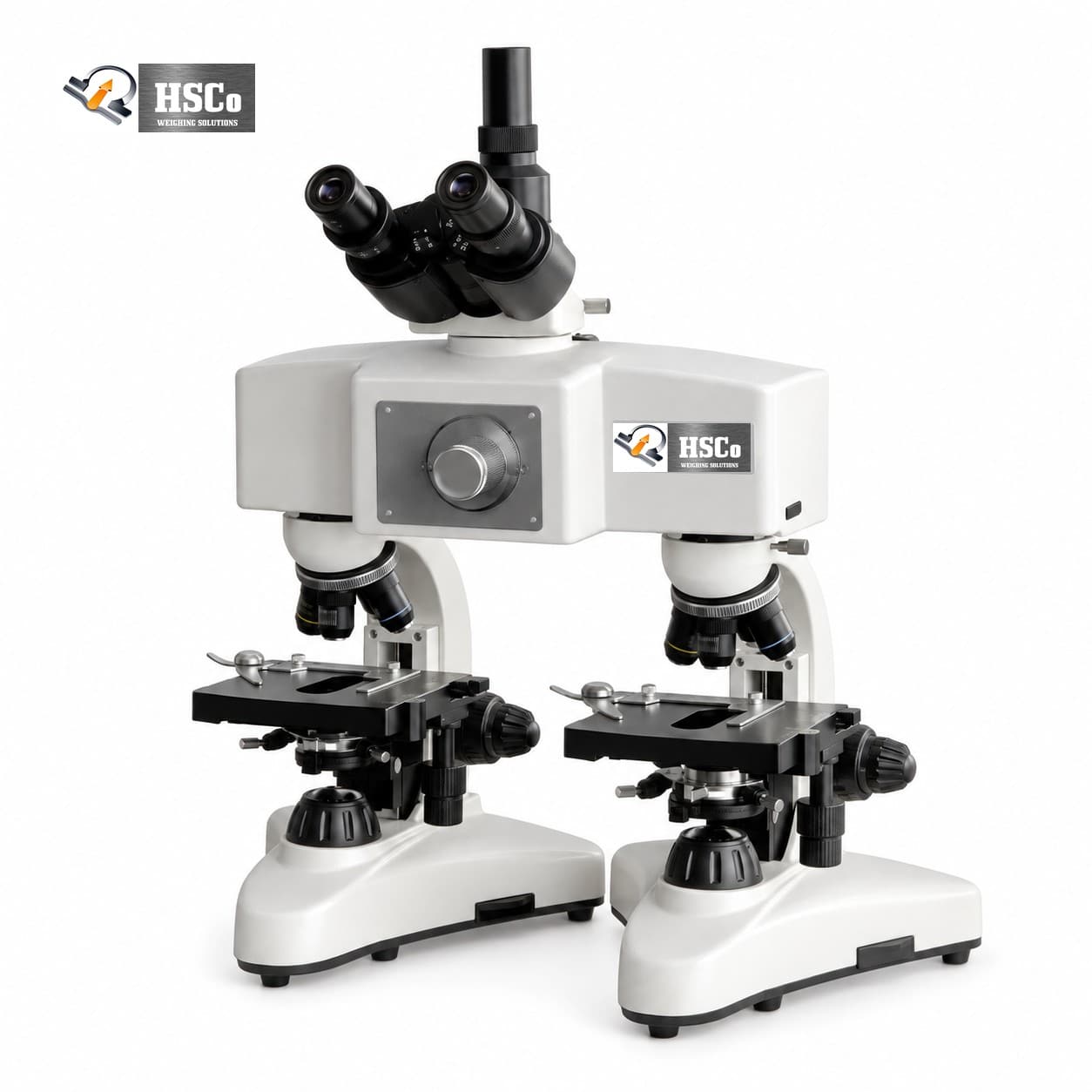 Comparison Microscope – HSC – CM HSCo comparison microscope with trinocular head, bridge and two stages