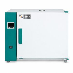 HSCo anti-corrosive horizontal drying oven HSC-O-HDOAC, white cabinet with teal control panel