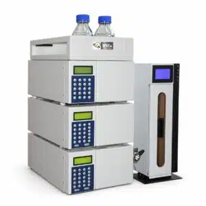 HSCo modular HPLC system with solvent bottles, pump, detector and column oven