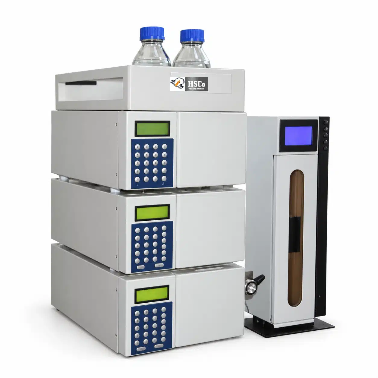 HPLC System HSCo modular HPLC system with solvent bottles, pump, detector and column oven