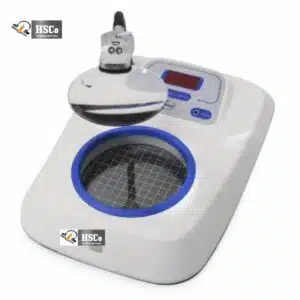 HSC digital colony counter with magnifier arm, gridded backlit plate stage and red LED display