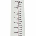 Infantometer mat scale in inches and centimetres